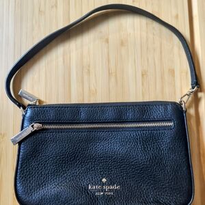 Kate Spade Black Textured Shoulder Bag